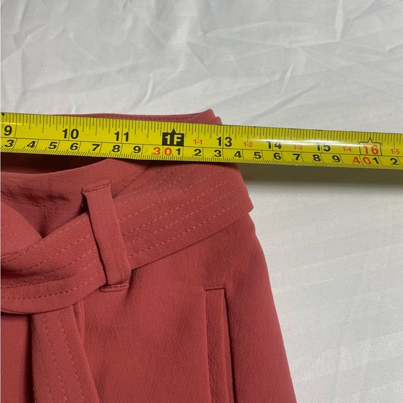 Wilfred Clay Red Straight Leg Pants with Waist Tie - Picture 3 of 9